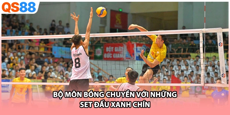 Bộ môn bóng chuyền với những set đấu xanh chín