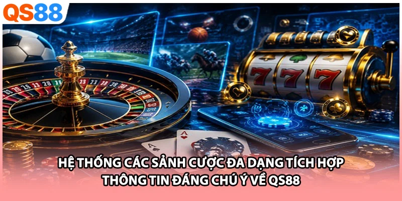 Hệ thống các sảnh cược đa dạng tích hợp thông tin đáng chú ý về QS88